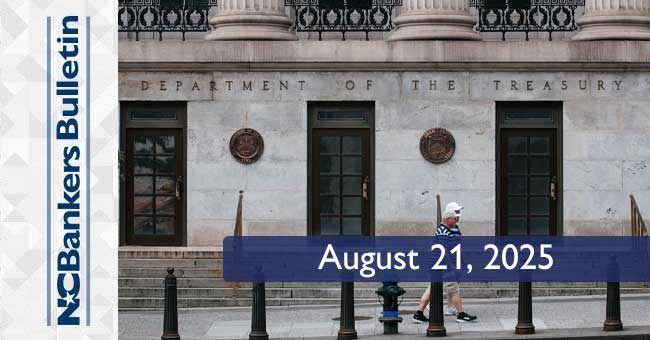 NCBankers Bulletin – August 21, 2025
