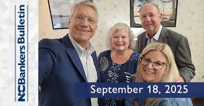 NCBankers Bulletin – September 18, 2025