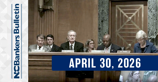 NCBankers Bulletin – April 30, 2026