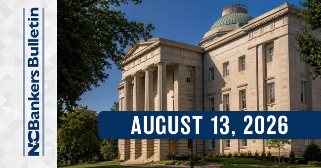 NCBankers Bulletin – August 5, 2026
