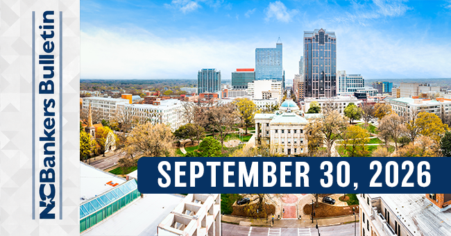 NCBankers Bulletin – September 30, 2026